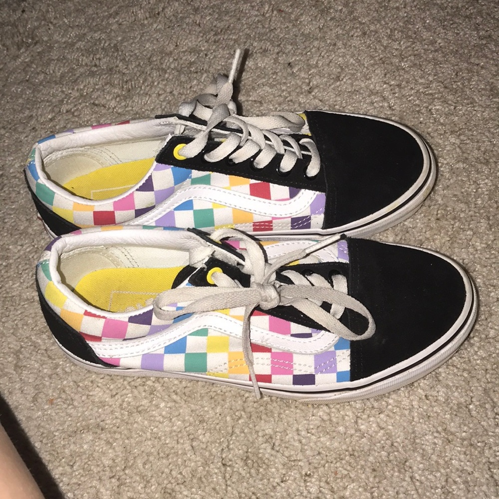 rainbow old school vans